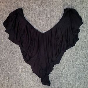 Necessary Clothing Black crop top, Small